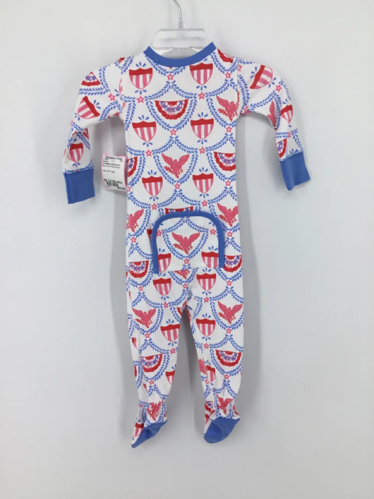 The Beaufort Bonnet Co Child Size 3-6 Months Blue Sleepers - Image 3