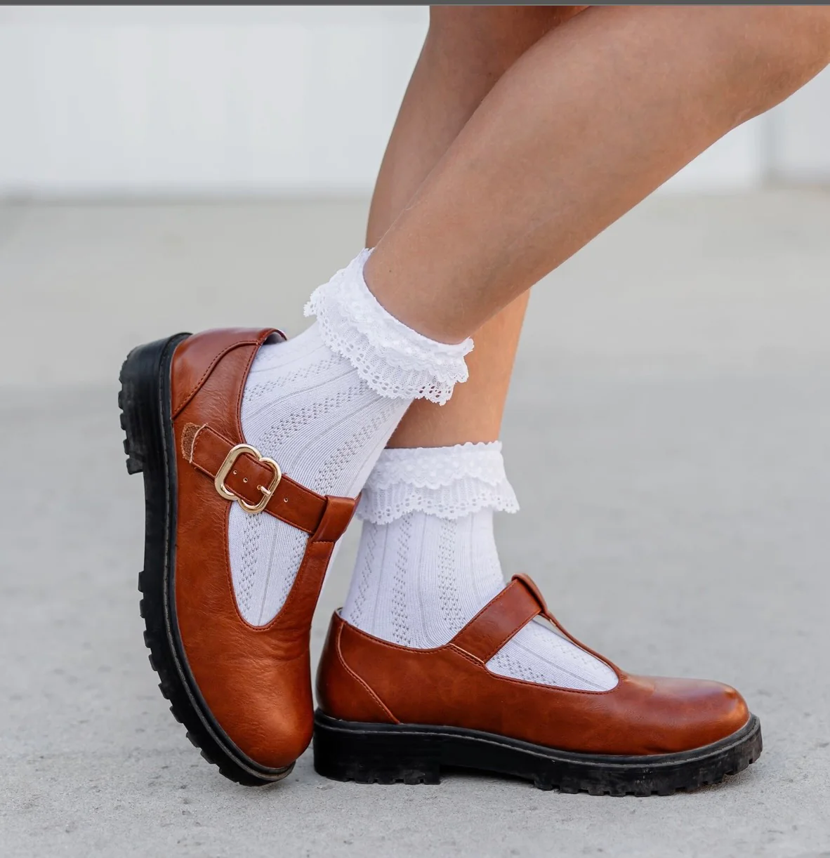 The Little Stocking Co - Lace Bobby Socks (White) - Image 8