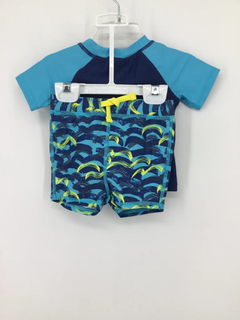 Tucker + Tate Child Size 9 Months Blue Solid Swimwear - boys - Image 2