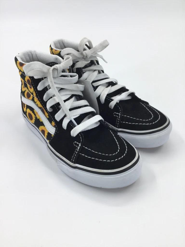 Vans Child Size 1 Youth Black Sneakers