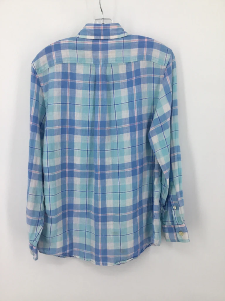 vineyard vines Child Size 8 Blue Plaid Shirt - boys - Image 2