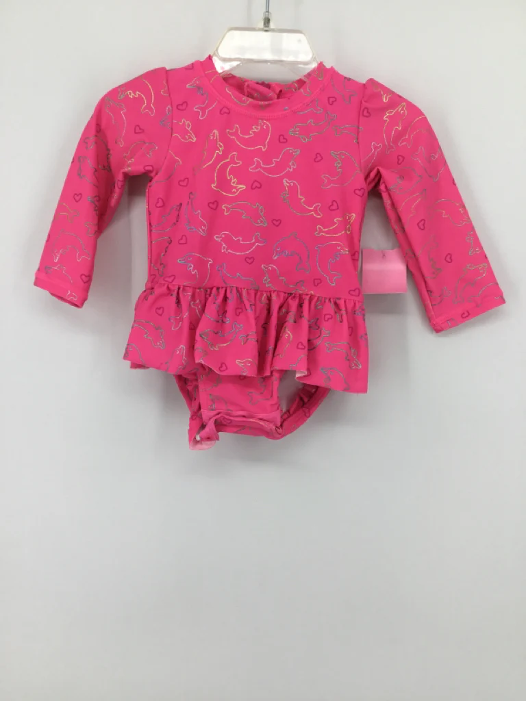 Wave Zone Child Size 3-6 Months Pink Swimwear - girls
